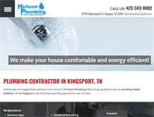 Tablet Screenshot of hutsonplumbingtn.com